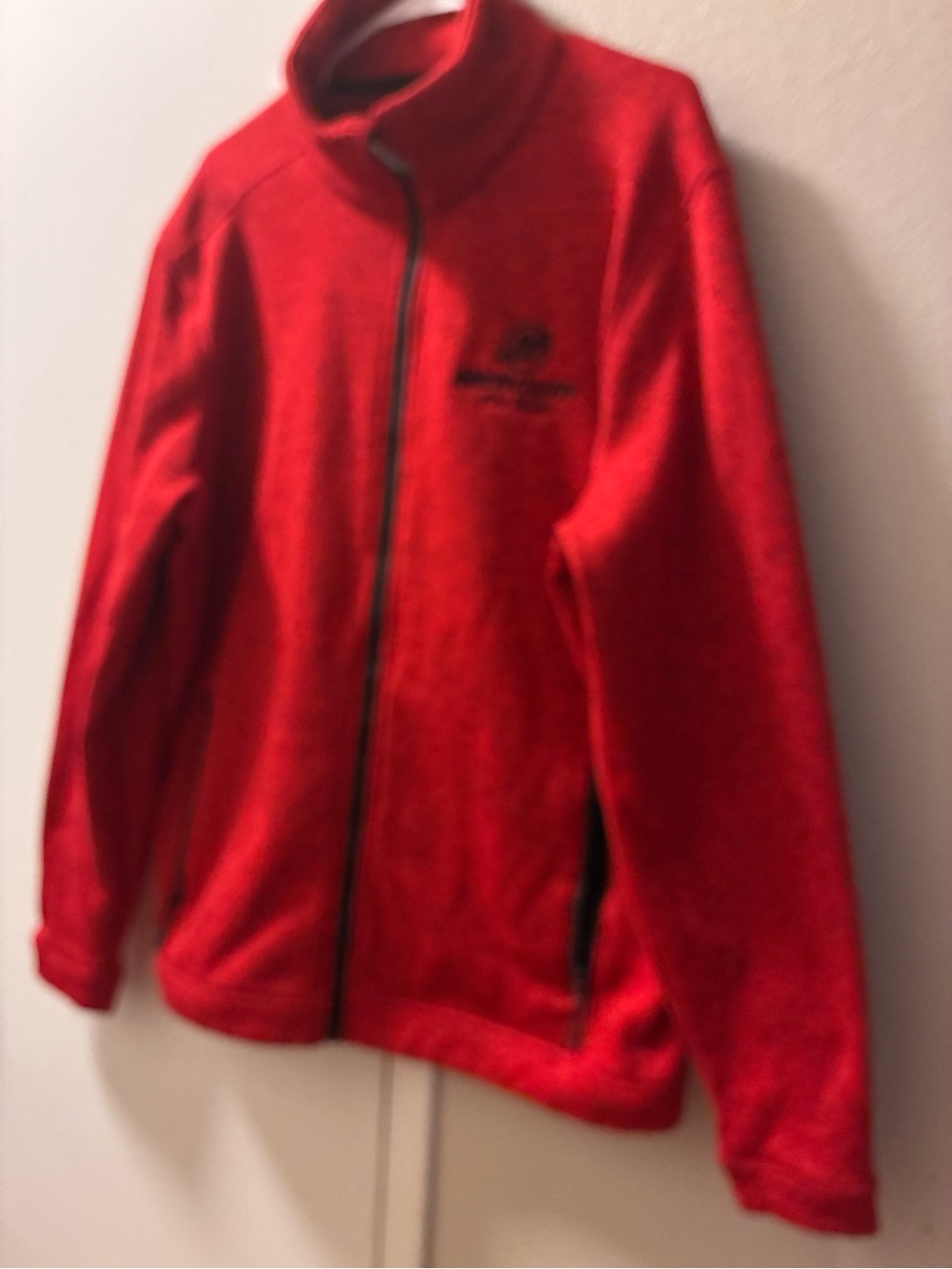 Mercury Pro Team Outboarding Boating Red Full-Zip Men’s XL Zip-Up Fleece Jacket